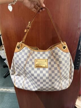 Louis Vuitton Galliera PM Damier Azur Shoulder Bag Hobo